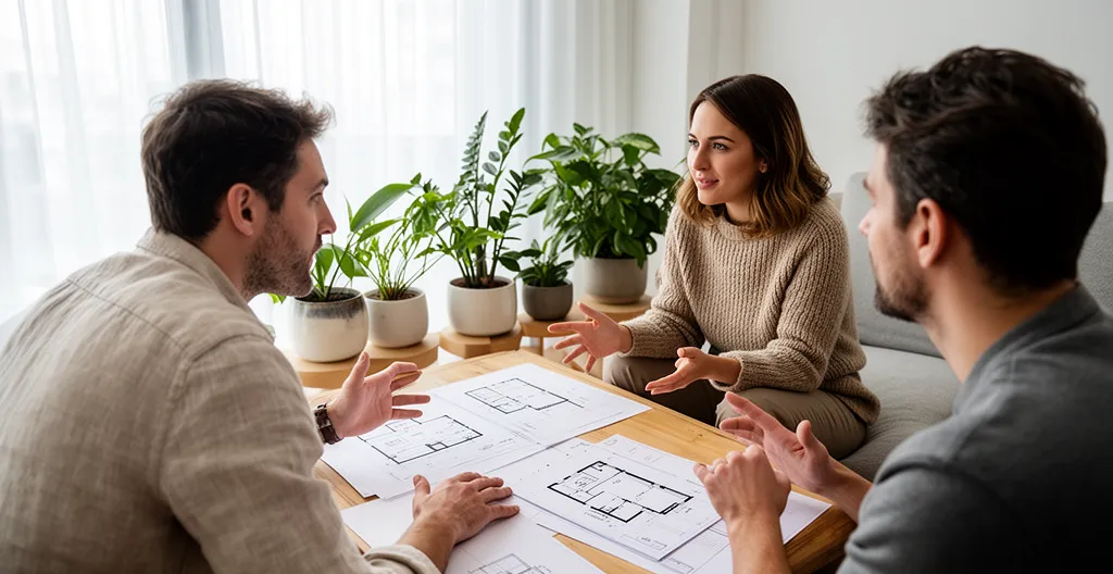 Conseil syndical analysant un projet de rénovation énergétique globale